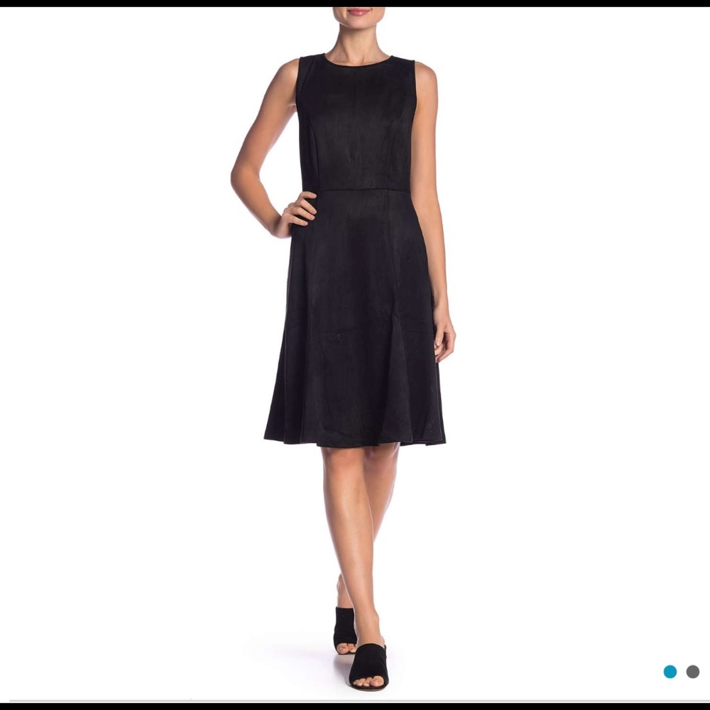 Philosophy Black Faux Leather Dress Size 10